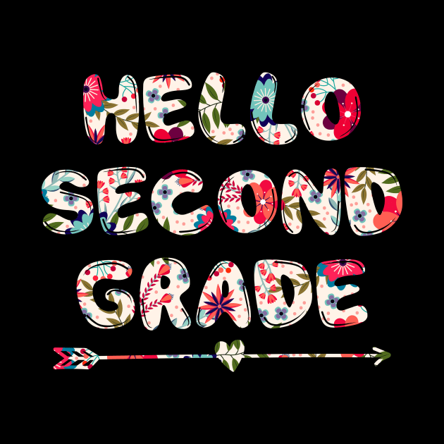 Floral Hello second 2nd grade team teacher stududent back to school by kateeleone97023