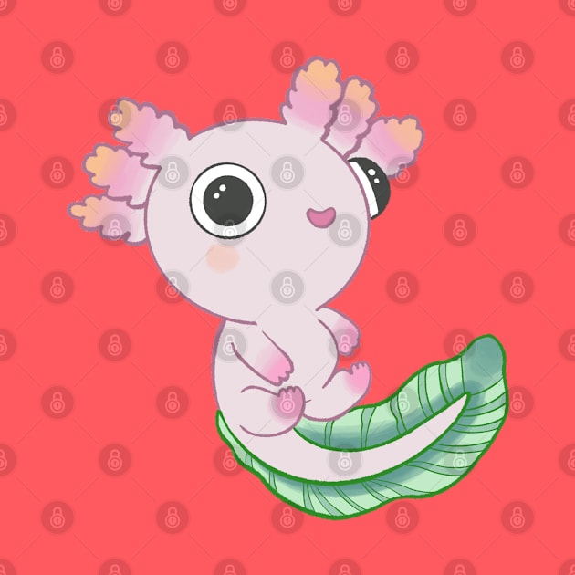 Super Cute Axolotl by Sketchy