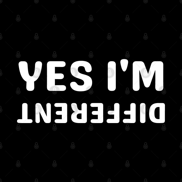 yes i'm different by mdr design