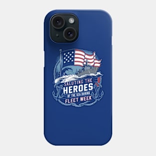 Saluting the heroes of the sea during Fleet Week , fleet week Phone Case