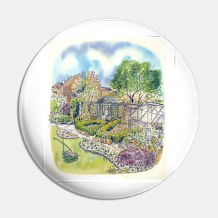 Garden Portrait Pin