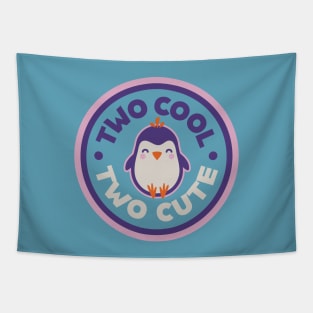 Two Cool Two Cute Penguin Party 2 Year Old Birthday Theme Tapestry