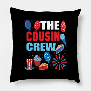 The cousin crew 4th of july ..family gift Pillow