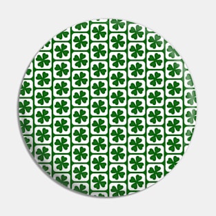 St. Patrick's Day Shamrocks Pattern Pin