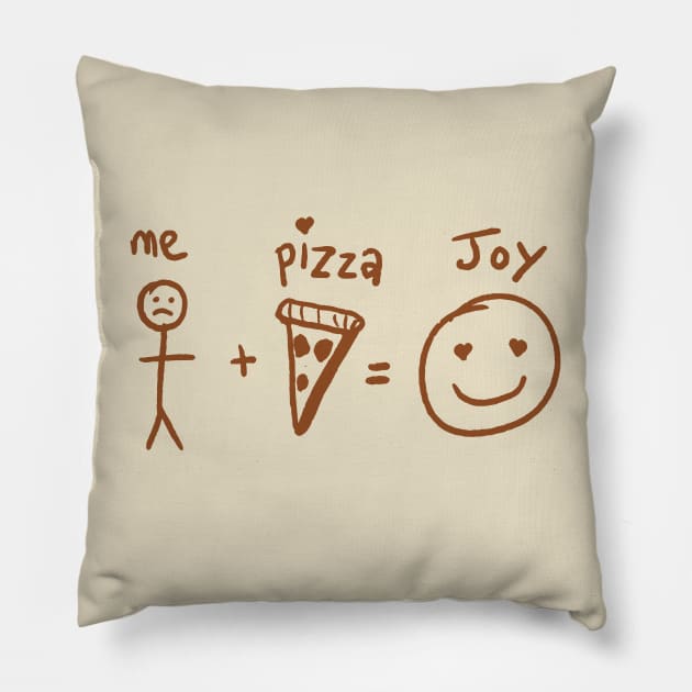 pizza joy Pillow by clownverty