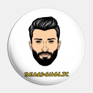 Beardoholic Pin