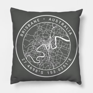 Brisbane Map Pillow