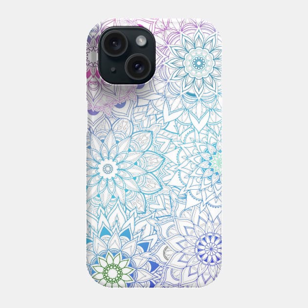 Rainbow mandala Phone Case by Chrissemac