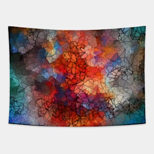 Mosaic space 3d abstract pattern Tapestry