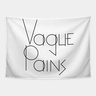 Vague Pains simple lines logo Tapestry