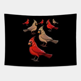 Red Cardinal birds Tapestry