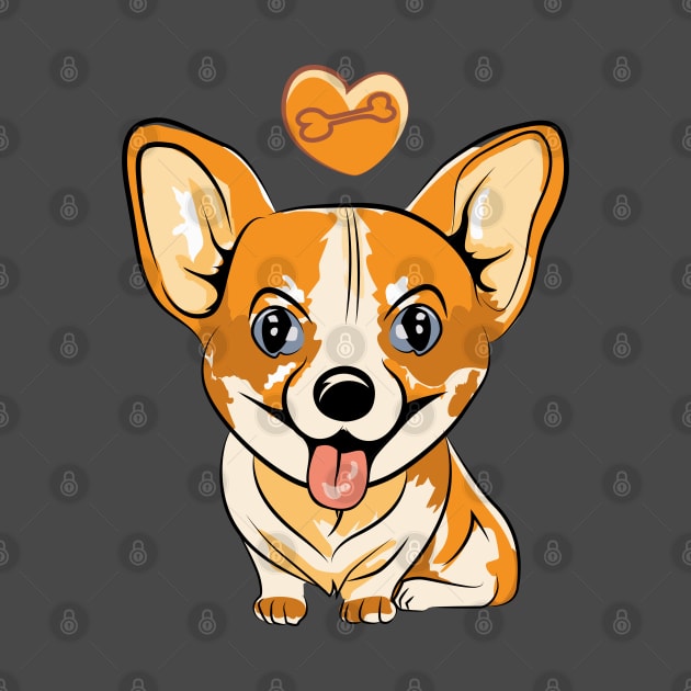 Corgi is a bone lover by Super print