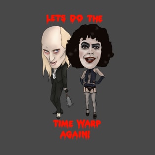 The Rocky Horror Picture Show Inspired Lets Do The Time Warp Again RiffRaff Frank N Furter Illustration T-Shirt