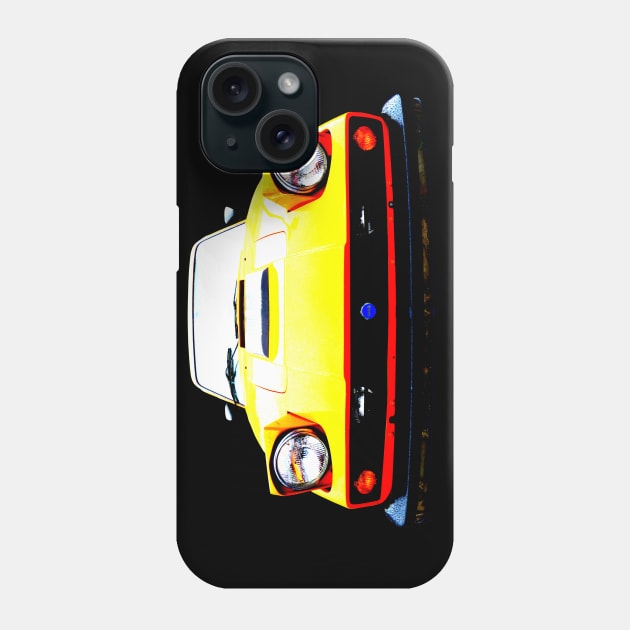 Saab Sonett III 1970s classic car high contrast Phone Case by soitwouldseem