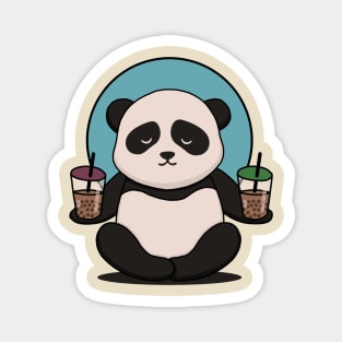 Kawaii Panda Bubble Tea Magnet