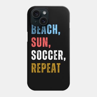 Beach Sun Soccer Repeat Phone Case