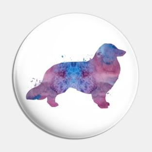 Longhaired dachshund Pin