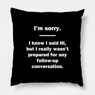 Sorry Pillow