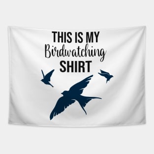 Ornithologist Bird Watching Shirt Birder Tapestry