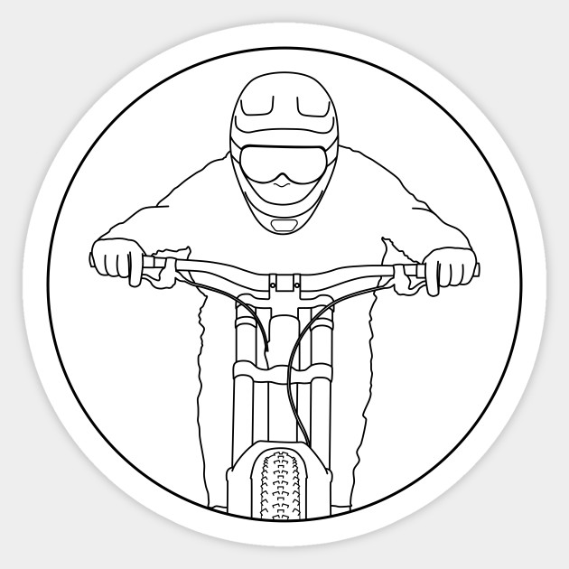 Downhill Mtb Mountain Bike Sticker Teepublic