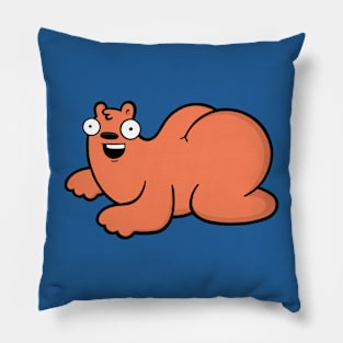 Booty Bear (Orange) Pillow