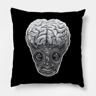 The Metaluna Mutant (Black & White Version) Pillow