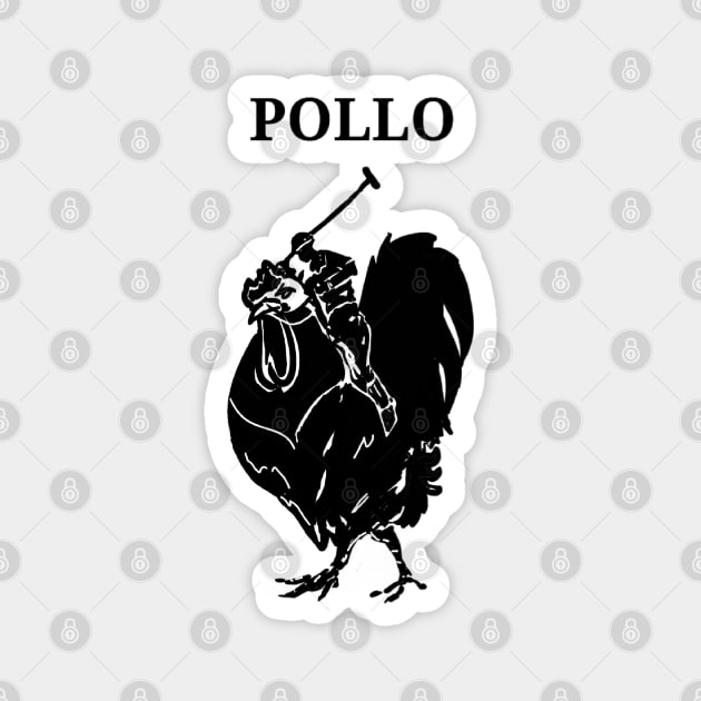 Polo pollo Magnet by Duendo Design