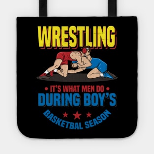 Wrestler Coach Funny Wrestling Dad Sport Gift Idea Tote