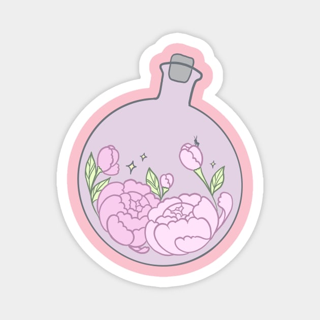 Peony Potion Magnet by TheLovelyHero