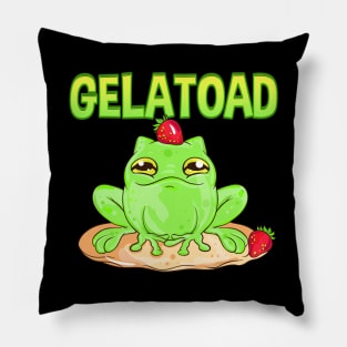 Gelatoad | Funny Food Lover Gifts | Jelly Amphibious Frog Pillow