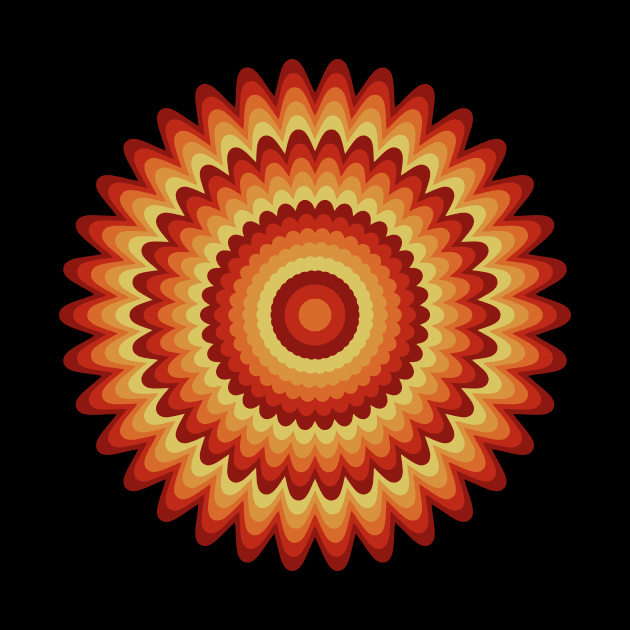 Concentric Flowers by n23tees