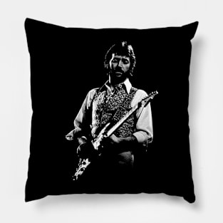 Clapton's Guitar Magic Celebrate the Legendary Music of Eric Clapton with a Stylish T-Shirt Pillow