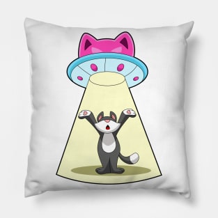 Cat Spaceship Pillow