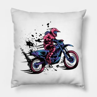 Motocross Maven: Girl Power on Two Wheels Pillow