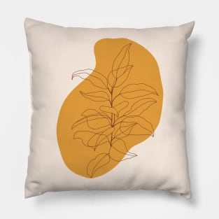 Bohemian Ficus Illustration 3 Pillow