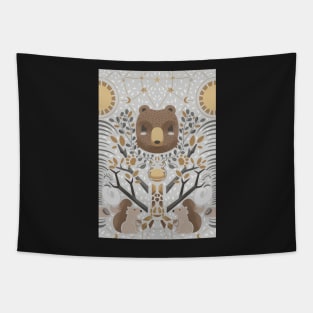 bear  and giraffe pattern Tapestry