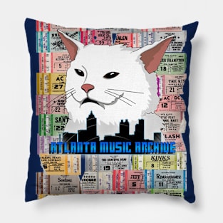 Atlanta Ticket Stub Cat Pillow