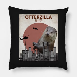 Otterzilla - Giant Otter Monster Pillow