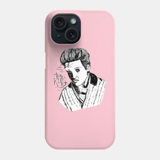 Dark and Gritty Elvis Presley Portrait - the sad king Phone Case