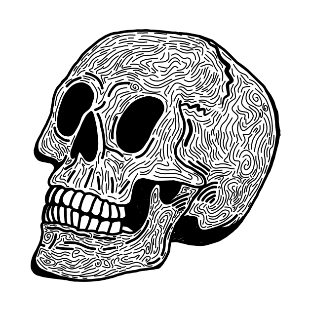 Skull Doodle by Vixie Hattori