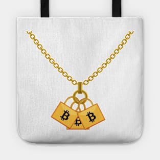 Bitcoin Cool Cryptocurrency Funny Necklace Tote