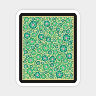 Peyote cactus plant pattern illustration Magnet