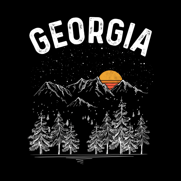 Vintage Retro Georgia State by DanYoungOfficial