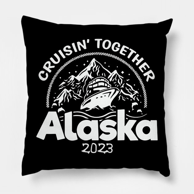 Alaska Cruise 2023 Family Friends Pillow by lunacreat