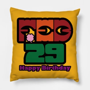 February 29 Birthday Pillow