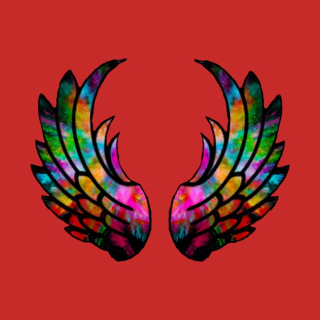 Colorful wings by TextTees888