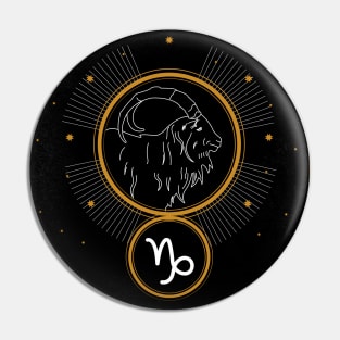 Capricorn | Astrology Zodiac Sign Design Pin