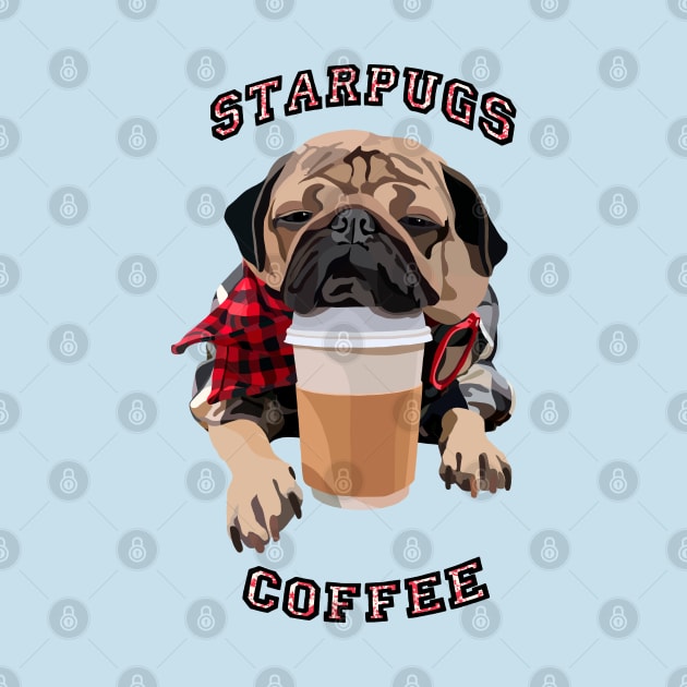 Star Pugs Coffee by stripedbeetlee