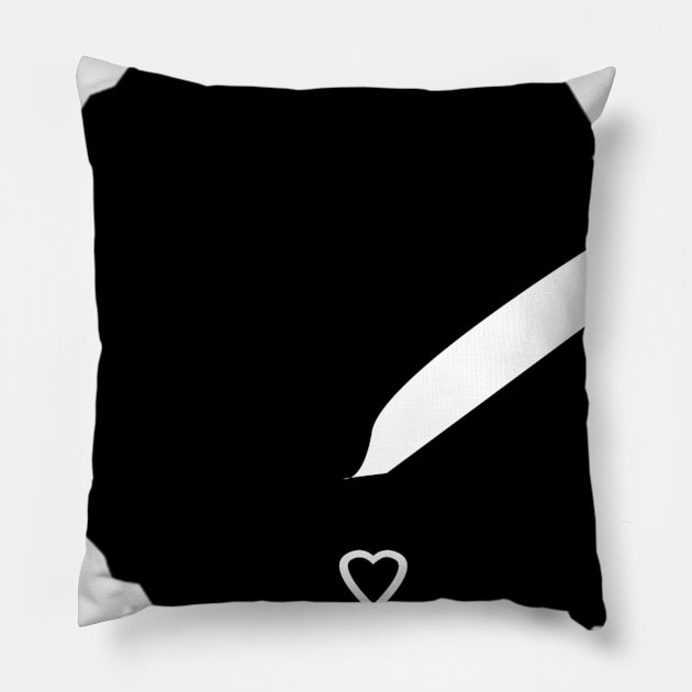 Black and stem Pillow by Oopsie Daisy!