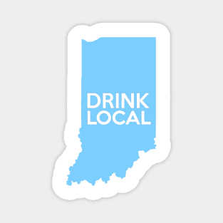 Indiana Drink Local IN Blue Magnet